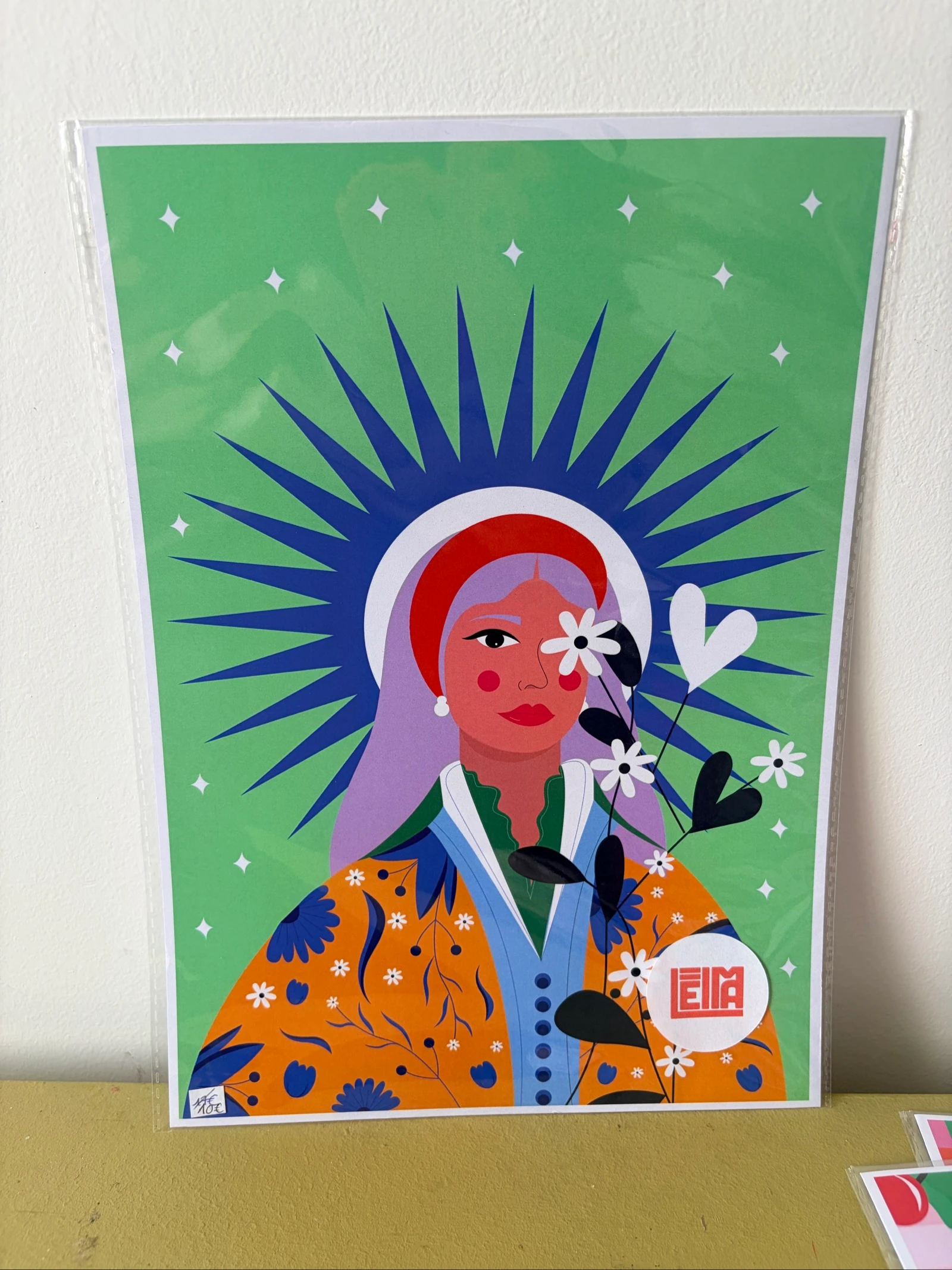 Affiche « Femme fleurie » – Format A4 🌸✨